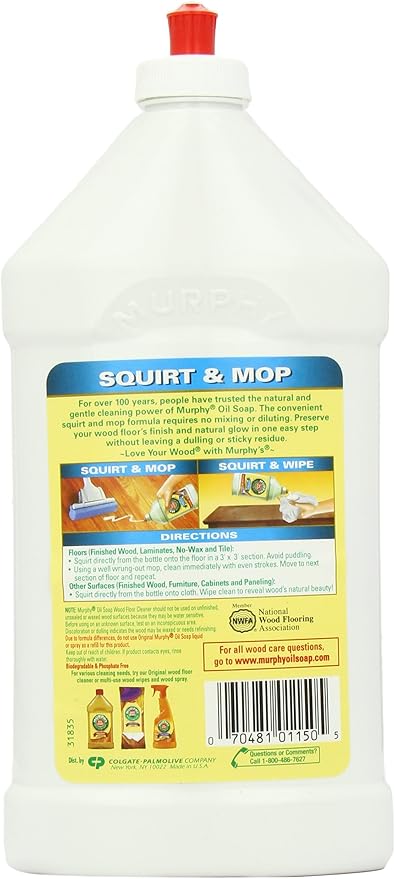 Murphy's Oil Soap Squirt and Mop Wood Floor Cleaner - 32 Fluid Ounce (Packaging May Vary)