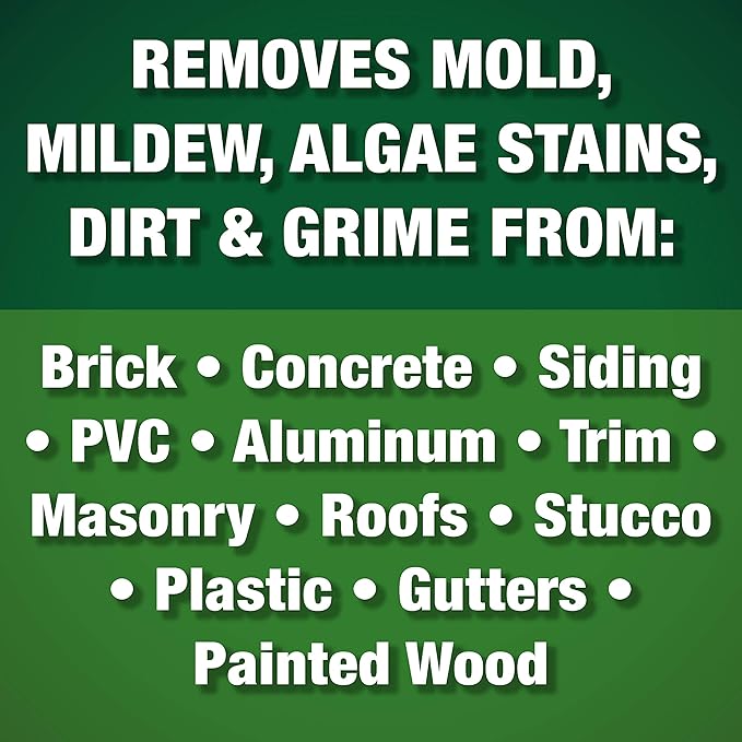 Mold Armor FG51164 E-Z House Wash, Hose End Sprayer, 64-Ounce, green/yellow