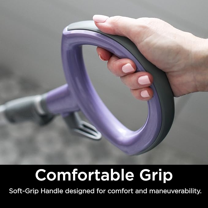 Shark S3501 Steam Pocket Mop Hard Floor Cleaner, With Rectangle Head and 2 Washable Pads, Easy Maneuvering, Quick Drying, Soft-Grip Handle and Powerful Steam, Purple