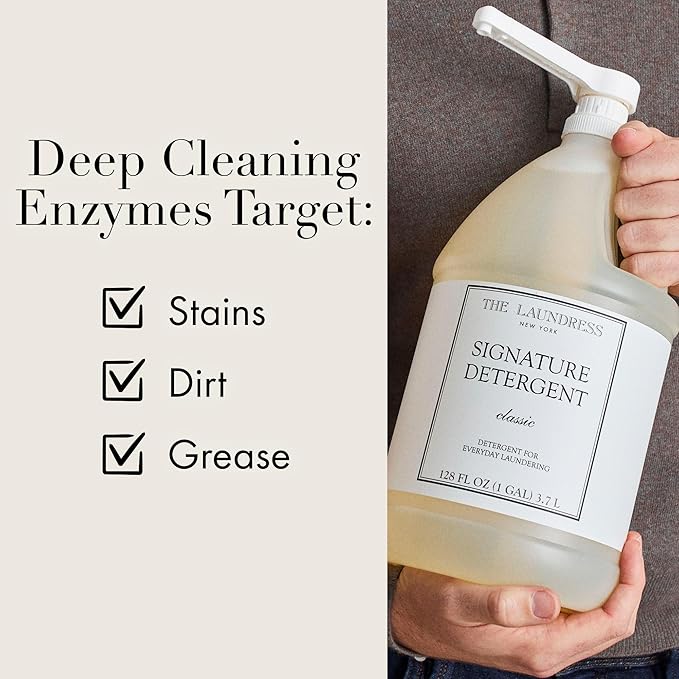 The Laundress Signature Detergent Classic, Concentrated Liquid Laundry Detergent, Stain Remover For Clothes, Stain Remover Laundry, 128 Fl Oz (Pack of 1)
