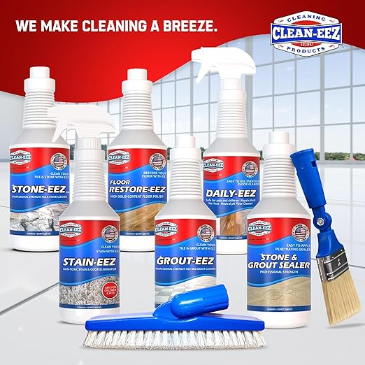 Clean-eez Grout-eez Super Heavy-Duty Grout Cleaner - Powerful Tile and Floor Stain Remover for Bathroom, Kitchen, and More - 32 oz.