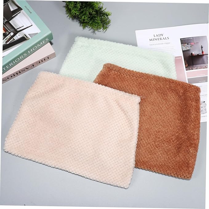 3pcs Multifunctional Lazy Broom Cloth Cover Broom Covers Broom Replacement Cloth Water Absorption Broom Cover Foot Shoes Mop Pads Broomstick Mop Cover One Body Coral Fleece