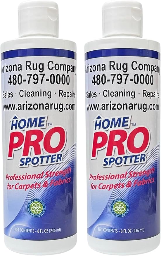 Stain and Spot Remover - Stain Remover for Clothes, Laundry, Carpets, Mattress & Upholstery, Removes Pet Stains, Urine, Odors, Red Wine, Grease, Ink & Coffee - Home Pro Spotter, 8 FL OZ - (2 Pack)