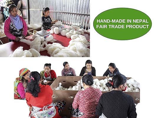Organic Wool Dryer Balls - Dogs 6 XL Premium Quality Reusable Natural Fabric Softener, 100% Wool Hand Made, New Zealand Merino Wool, Pack of Dogs, Fair-Trade