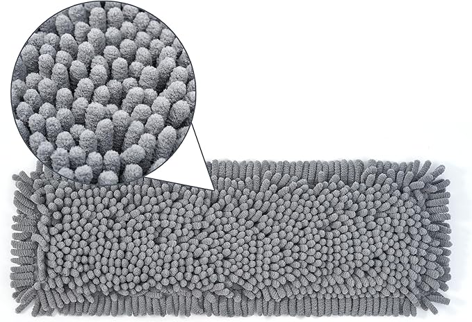 True & Tidy MP-180 Chenille Mop Pad Replacement Set for SWEEP-180 Heavy Duty Wet and Dry Sweeper Mop, Machine Washable up to 100x (8)