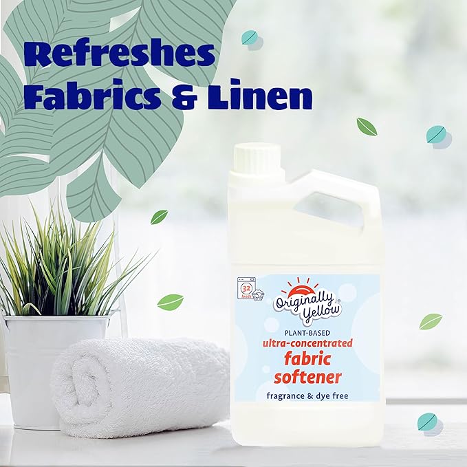 Fragrance & Dye-Free Laundry Detergent and Fabric Softener Bundle by Originally Yellow
