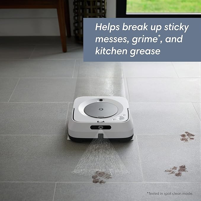iRobot Braava Jet M6 (6110) Ultimate Robot Mop and m Series Washable Wet Mopping Pads, (2-Pack)