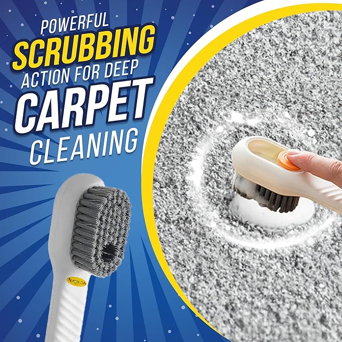 NYCPI & GA Towel and Brush along with Carpet Stain Remover Kit with Bottles | Complete Cleaning Set for Tough Stains, Odors, and Messes | Perfect for Old & New Stains (5.33 Fl Oz (Pack of 3))