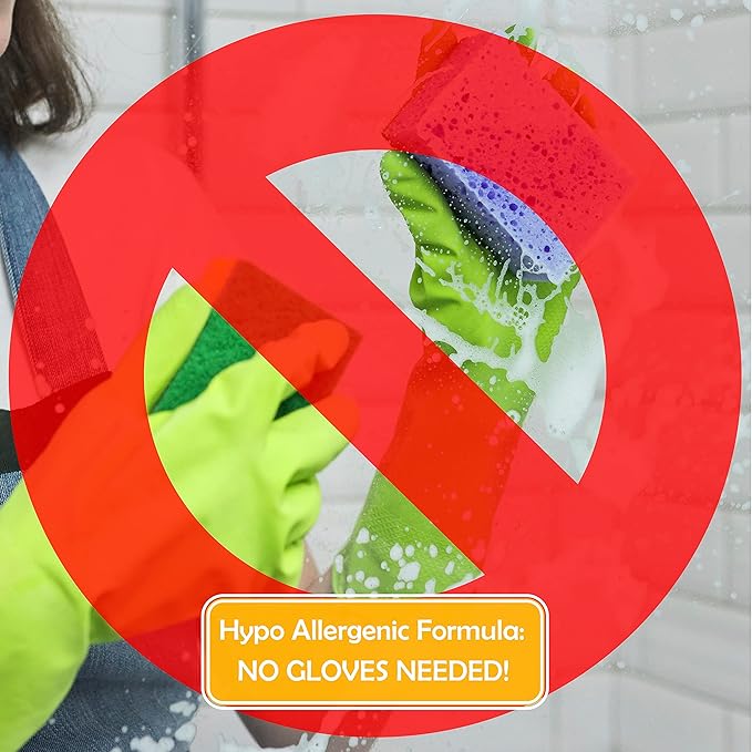 100% Organic All Purpose Cleaner | Household Cleaning | Multi Surface | Glass | Kitchen Countertop | Bathroom Toilet Tub & Shower | Non Toxic | Hypoallergenic | Hyper Concentrated | Tangerine