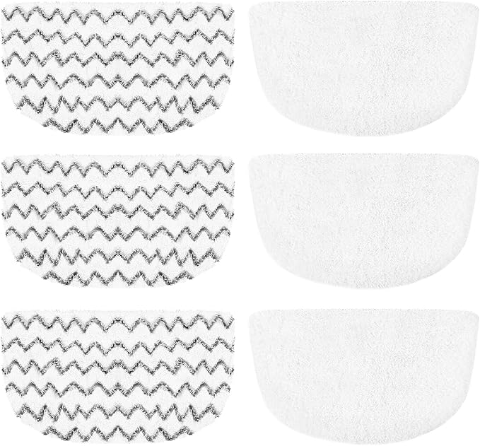 6 Pack Washable Steam Mop Pads Replacement for Bissell Powerfresh 1940 Series, 1544A, 2075A, 1440, 1940W, 19404, 1806, 1940A, 5938, 19408, 1940Q