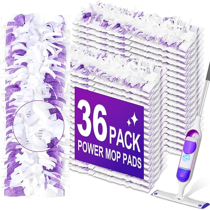 Power Mop Pads Refills for Swiffer Power Mop Pads,Compatible with Swiffer Power Mop Refills Replacement Disposable Power Mopping Pads Refills for Multi-Surface Floor Cleaning,36 PCS