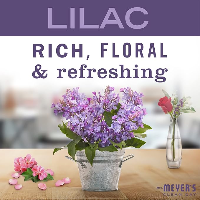 MRS. MEYER'S CLEAN DAY Multi-Surface Everyday Cleaner, Lilac Scent, 16 Ounce Bottle (Pack of 3)