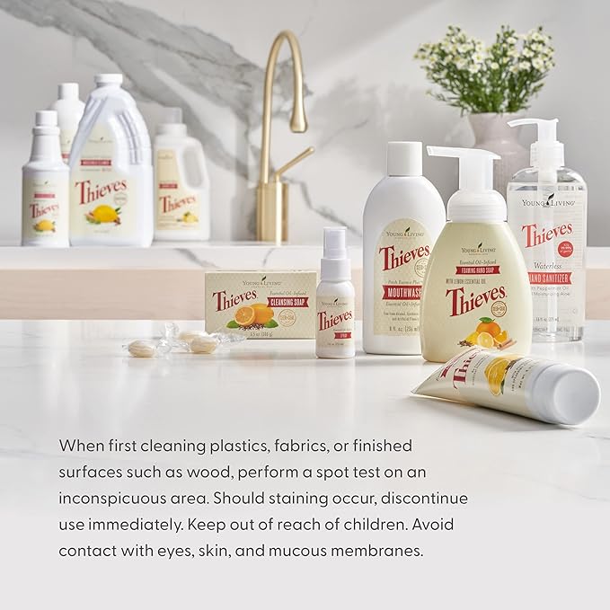 Thieves Household Cleaner | 14.4 oz | Plant-Based Multi-Surface Solution Infused with Essential Oils | Dilute for Floors, Carpets, Glass, Counters, Appliances, and General Home Cleaning