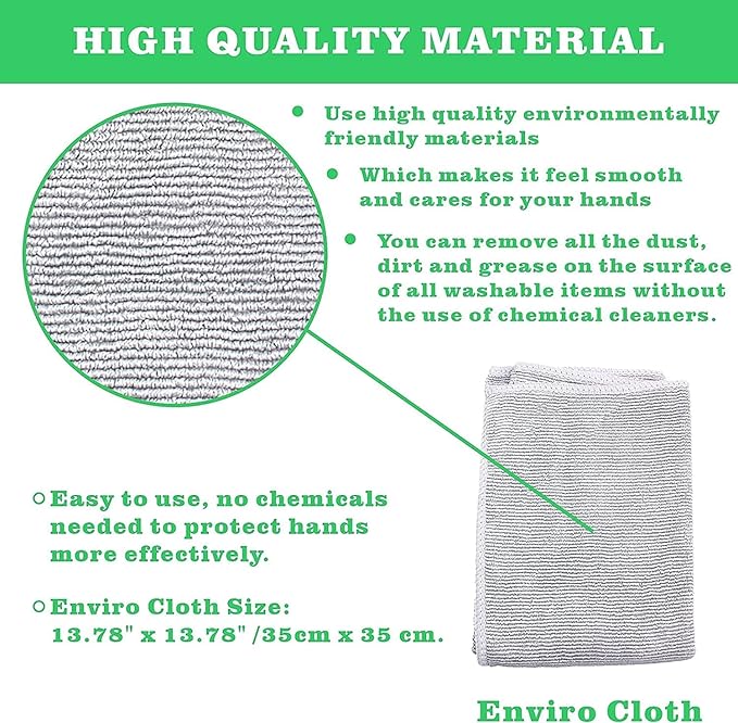 Longmann Window Cleaning Cloth, Glass Cloth, Cleaning Cloth, Streaks Schatches Free (Grey 2 Pack)
