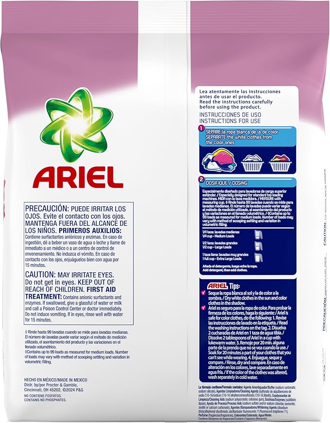 Ariel, with a Touch of Downy Freshness, Powder Laundry Detergent, 158 oz, 99 loads