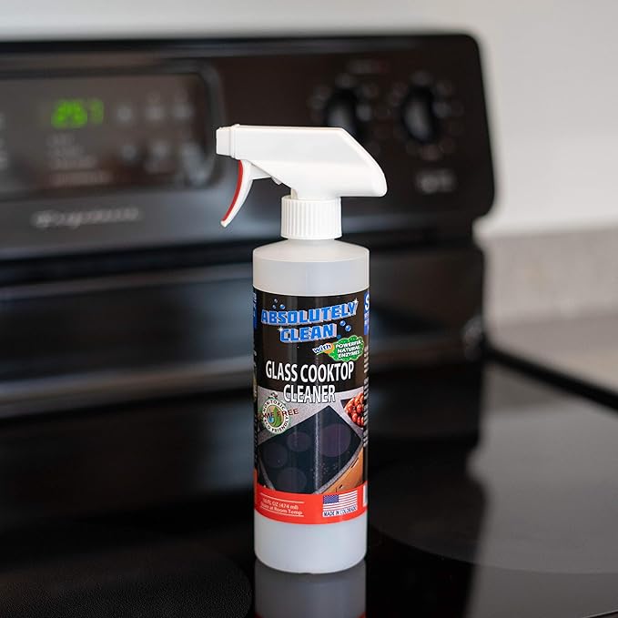 Amazing Ceramic & Glasstop oven cleaner heavy duty- Fume Free & Scratch Free - Streakfree - Powerful, Natural Enzymes - USA Made