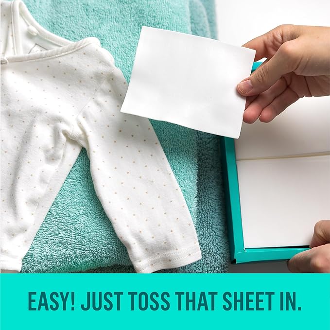 Rella Powerful Laundry Detergent Sheets, 60 Count, Family Owned & Operated, Fresh Linen Scent, Biodegradable, Eco Friendly, Travel Laundry Detergent Sheets