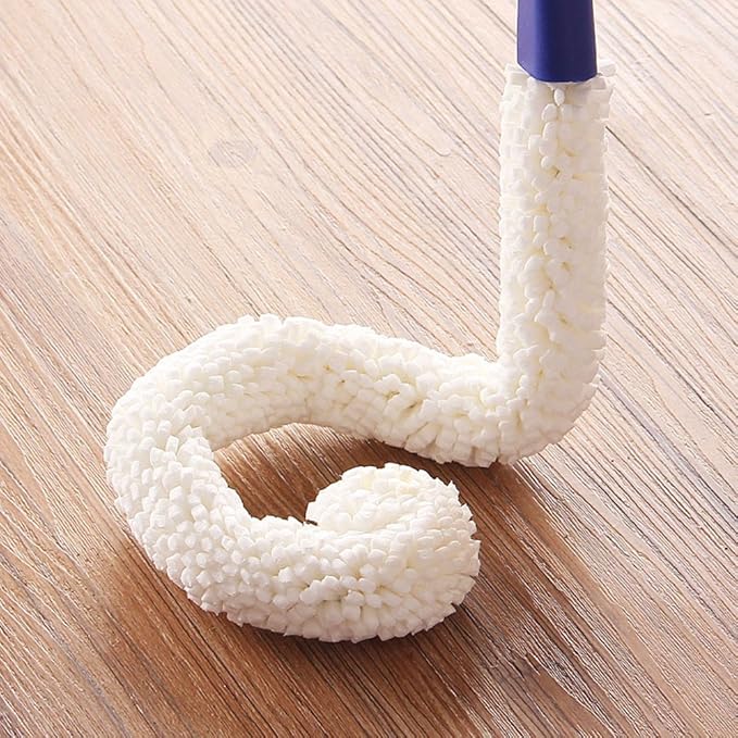 Bottle Cleaning Brush - Set of 2 Flexible Bottle Scourer - Multi-Function Household Cleaning Tools for Cleaning of Wine Decanters, Goblets, Glasses, Cups