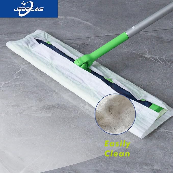 JEBBLAS Disposable Mop Pads for XL Sweeper, X-Large Disposable Sweeping Cloths Dry Mopping Pads, Pack of 50