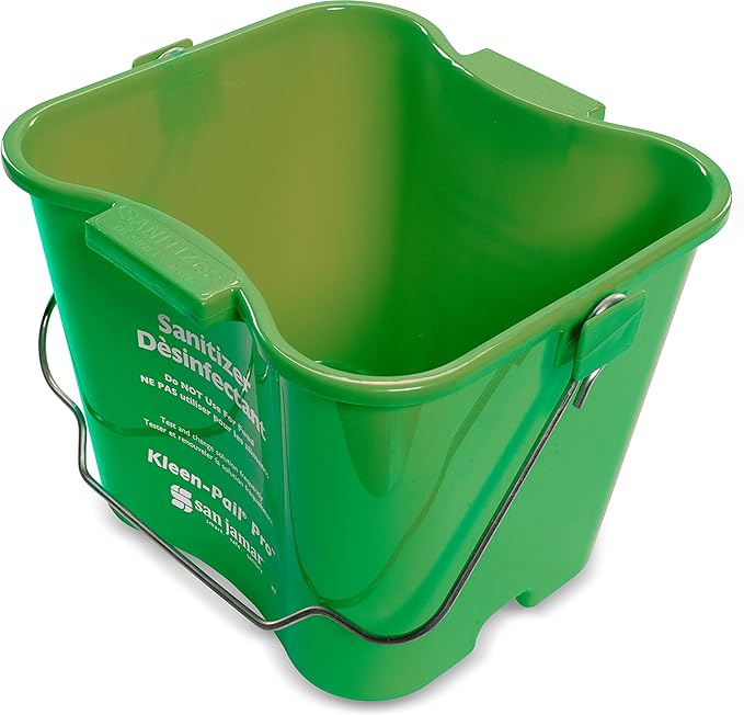 San Jamar Kleen-Pail® Plastic Pro Cleaning Bucket 8 Quarts Green
