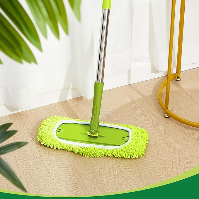 Toulite 2 Pcs Reusable Mop Refill Pads Replacement Compatible with Most XL Sweeper 17" x 5" Microfiber Mops Head Floor Cleaning Supplies (Handle is Not Included)