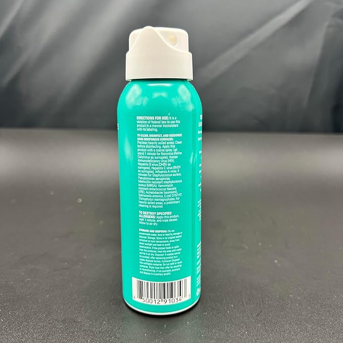 Purefypro Disinfectant Airesol Spray (3.4oz, 3 Pack) Kills 99.9999% Norovirus, HIV, Flu, Monkeypox Virus, Drug Resistant Germs, MRSA, Fungi. Purefypro Technology. No Rinse, No Residue. TSA Air Travel