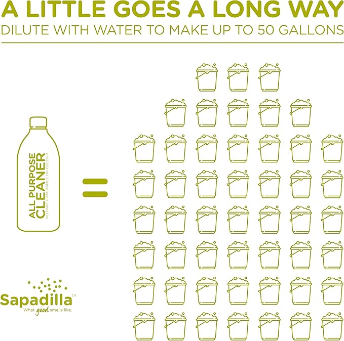 Sapadilla Rosemary + Peppermint Biodegradable All-Purpose Cleaner Concentrate, 25 Ounce
