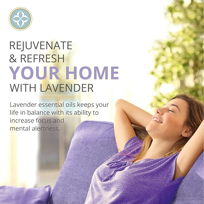 White Lavender All Purpose Cleaner Spray – Essential Oils Surface & Glass Cleaner – Lavender Scented Household Cleaning Supplies – All Natural Cleaning Products (23 oz)
