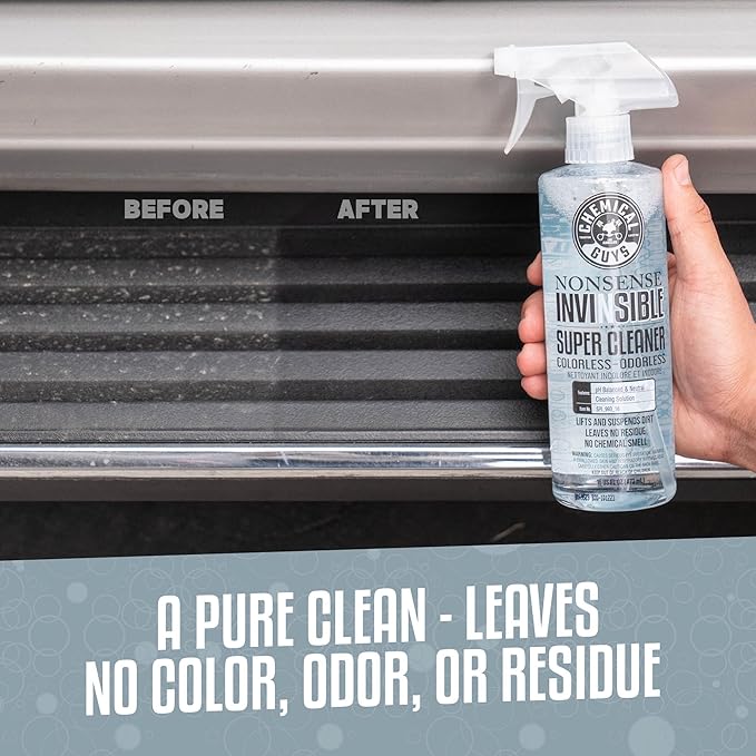 Chemical Guys Nonsense Colorless & Odorless All Surface Super Cleaner (For Vinyl, Rubber, Plastic, Carpet) Safe for Home, Garage, Cars, Trucks, SUVs, RVs & More, 32 fl oz, Unscented - SPI_993_32