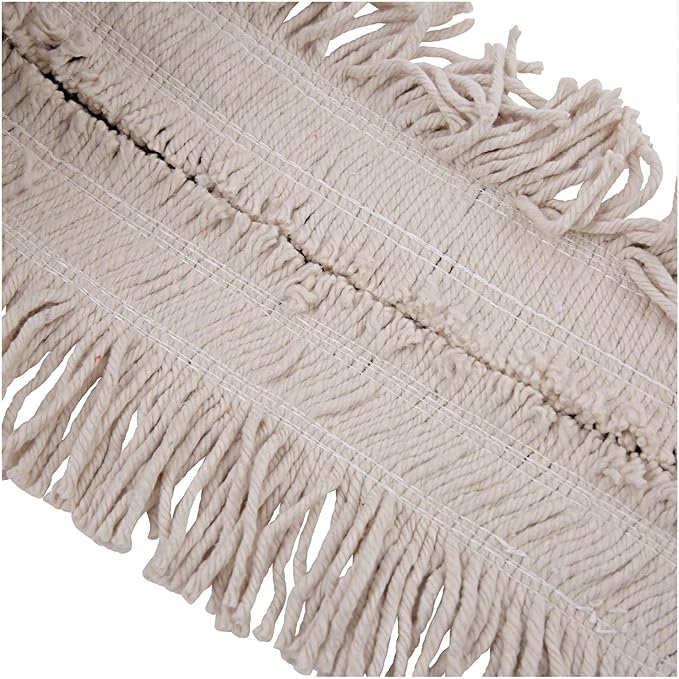 Boardwalk BWKFF40 5 in. Flash Forty Disposable Cotton Dustmop - Natural