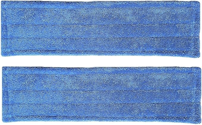 Real Clean 24 Inch Premium Microfiber Wet Mop Pads for Commercial Microfiber Mops (Pack of 2)