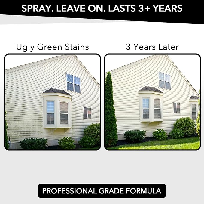 Renu Cleaner Concentrate Whole House Kit - Heavy Duty Cleaner, Removes Stains, Oxidation & More. Ideal For Vinyl Siding, Decks, Patio, Fences, Pavers & Outdoor Fabrics. Cleans an Incredible 3000 SF.