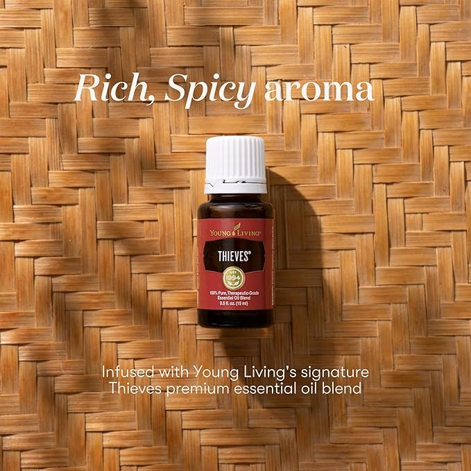 Young Living Thieves Household Cleaner Refill | 64 fl oz | All-Surface Home Cleaner | Plant-Based | Pet-Safe Formula | Water and Essential Oil Infused