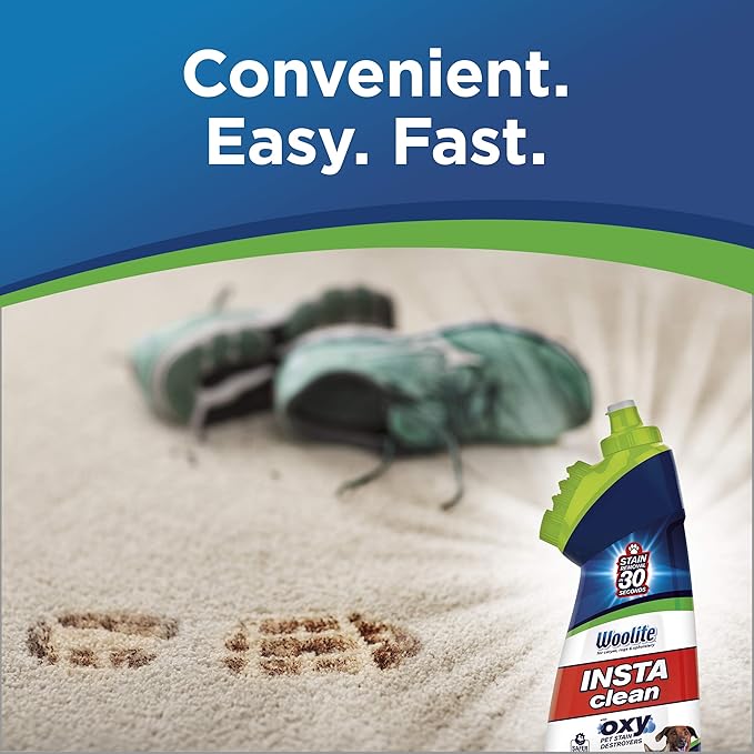 Woolite InstaClean Pet with Brush Head Cleaner, 1740, 18 fl. oz, 18 Fl Oz , white