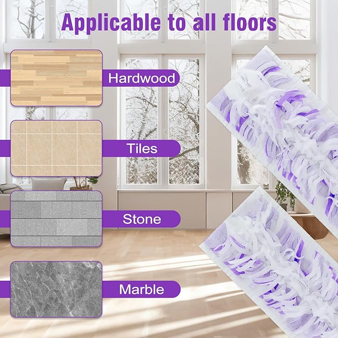 20 Pack Power Mop Refills Pad for Swiffer Power Mop Multi-Surface &Wood Mopping Pad Refills, Disposable Spray Wet Mopping Pad Replacement for Floor Cleaning