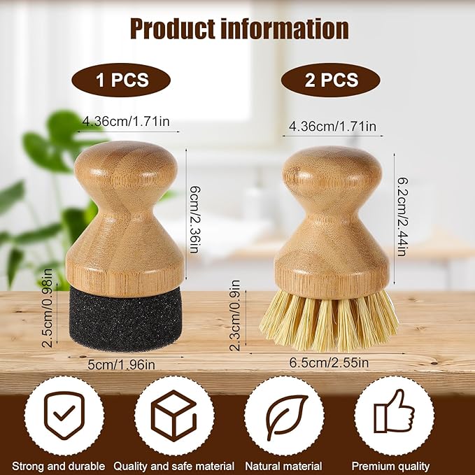 Cutting Board Oil Wax Applicator and 2pcs Scrub Brushes Set, Wood Oil Wax Applicator Sisal Fiber Cutting Board Cleaning Brush for Mineral Oil Board Wooden Worktops Utensil Care
