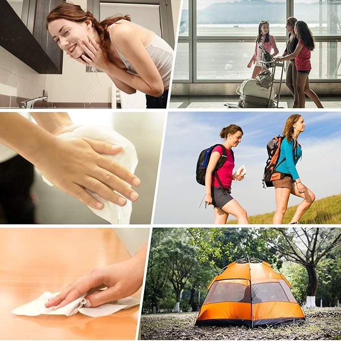 500 Pieces Disposable Compressed Towels, Compact Travel Coin Tissue Soft Compress Tissues Pills for Outdoors Travel Camping and Beauty Salon