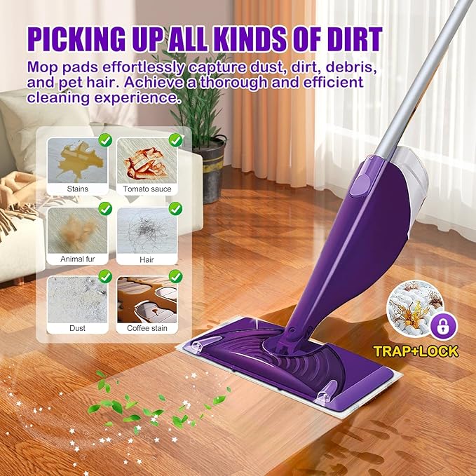 20 Count Mop Pads Refill Compatible with Swiffer WetJet Spray Mops, Wet Jet Mopping Pads for All Purpose Multi Surface Hardwood Floor Cleaning, 4 Layers Thickened and Super Absorbent.