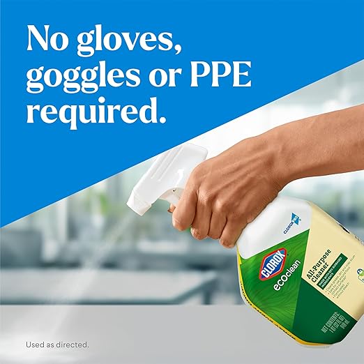 CloroxPro Clorox EcoClean All-Purpose Cleaner Spray Bottle, 32 Fluid Ounces, Pack of 9