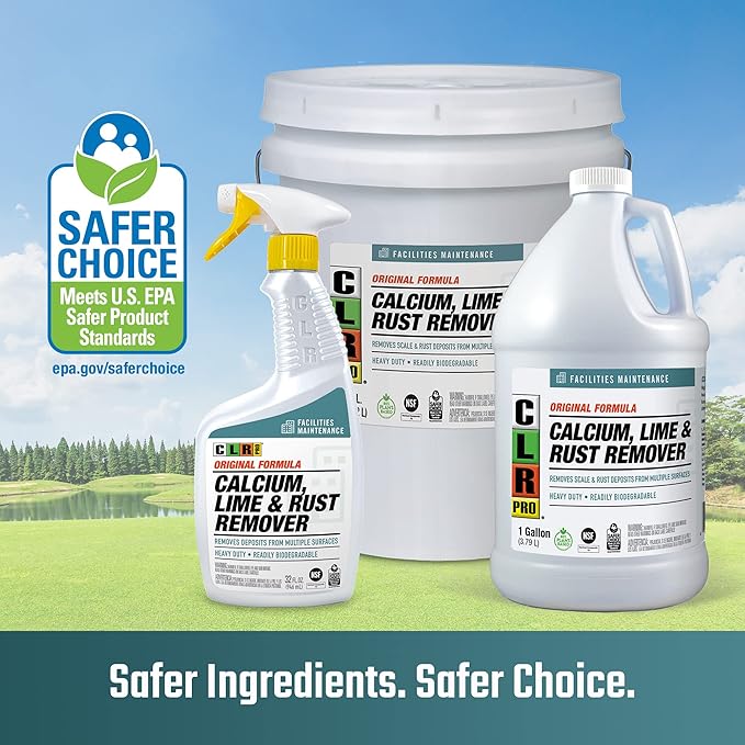 CLR PRO Calcium, Lime and Rust Remover, 1 Gallon Bottle