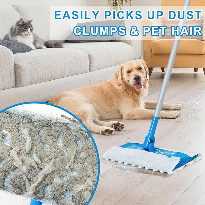 for Swiffer Sweeper Mop 30 Count Dry Sweeping Cloths + 30 Count Wet Pads Refill Combo