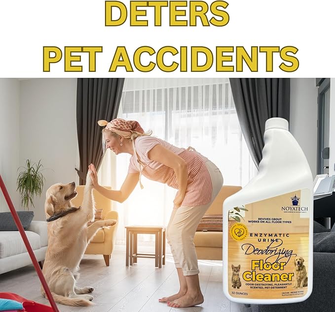 Pet Floor Cleaner – Enzyme-Powered Degreaser for Urine, Odor & Grime | Safe for Tile, Vinyl, Grout & Hardwood | Residue-Free & Pet Safe