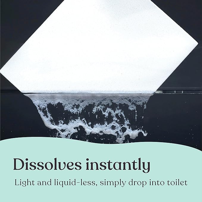 Toilet Bowl Cleaner Strips - 60 Cleans, Plastic-free, Dye-free, With Lemon Essential Oil