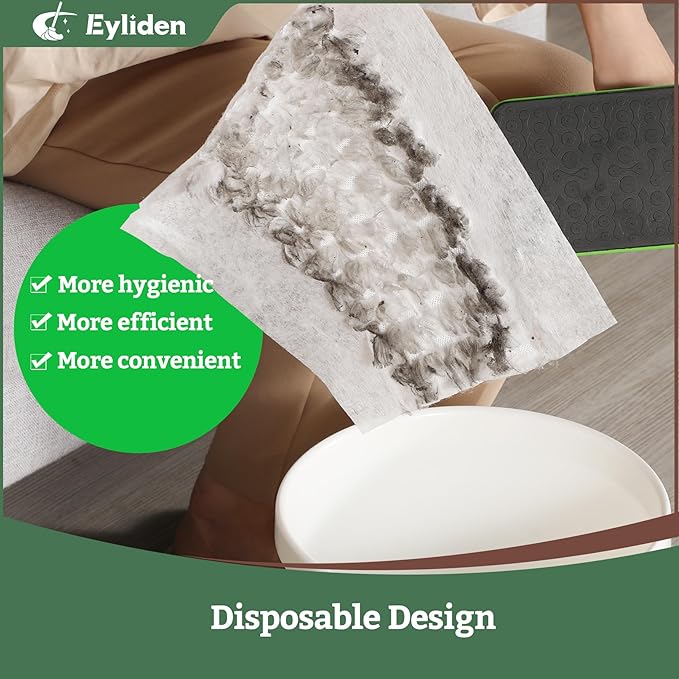 Eyliden Disposable Mop Starter Kit - 60 Refills Pack: 1 Sweeper, 12 Wet Cloths, 36 Pet Hair Mop Pads, 12 Dry Sweeping Cloths