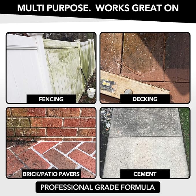 Renu Cleaner Concentrate Whole House Kit - Heavy Duty Cleaner, Removes Stains, Oxidation & More. Ideal For Vinyl Siding, Decks, Patio, Fences, Pavers & Outdoor Fabrics. Cleans an Incredible 3000 SF.