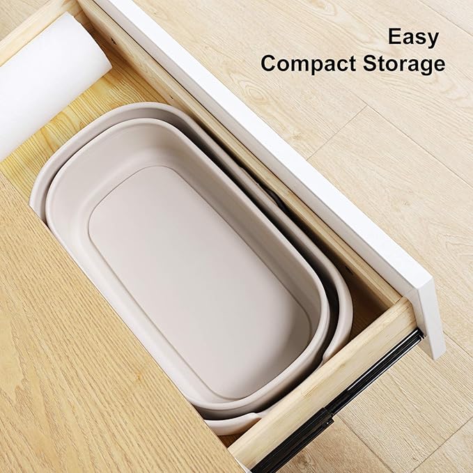 Eyliden Collapsible Bucket, Bucket for Cleaning Mop, 10L(2.6Gallon) Multiuse Foldable Water Pail, Portable Handy Basket for Cleaning Mop, Camping, Tailgating and More