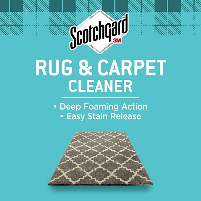 Scotchgard Rug & Carpet Cleaner, Fabric Cleaner Blocks Stains, Cleaning Sprays Make Cleanup Easier, 14 oz
