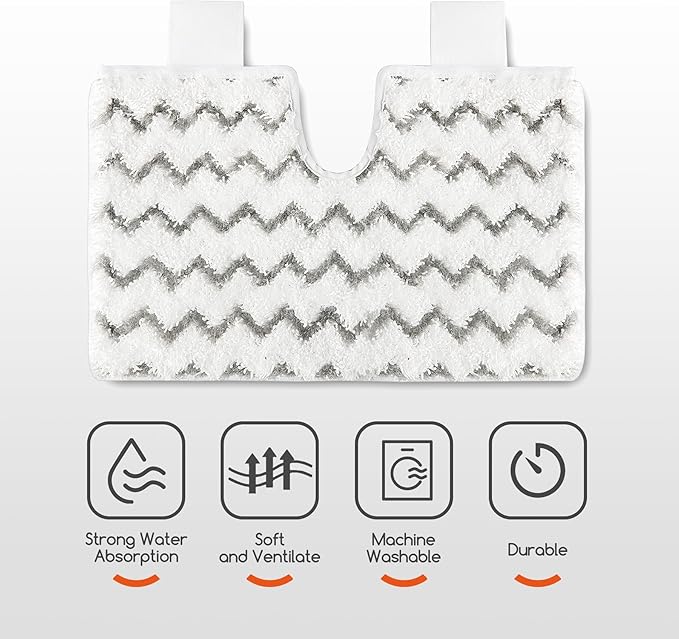 Steam Mop Pad, Good Steam Permeability,Durable/Soft/Good Adsorption,Floor Steamer Microfiber Pads for Removing Dust and Stains on Living Room Wooden Floors, Oil Stains on Kitchen Floor Tiles