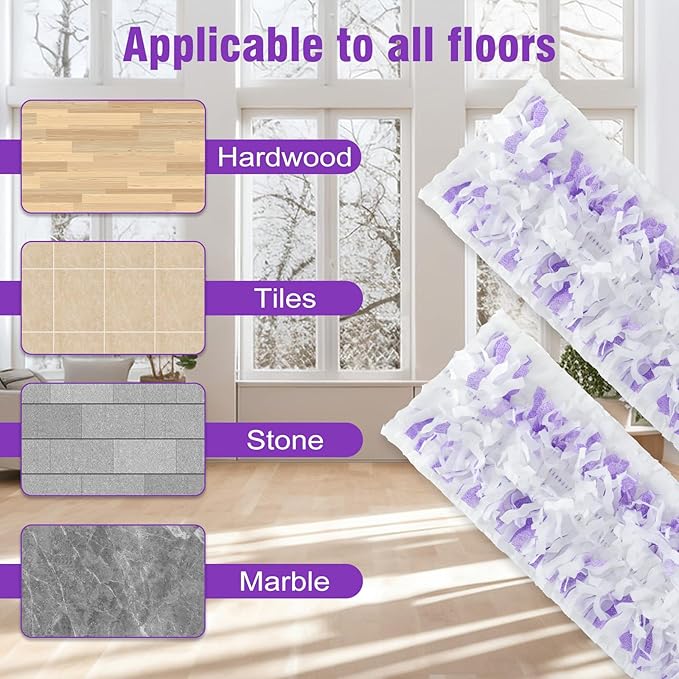 36 Pack Disposable Power Mop Refills Pads for Swiffer Power Mop,Swifter Wet Pads Refill,Disposable Mop Pads Swifters for Wood Floors,Spray Mopping Pads Refills for Multi-Surface Floor Cleaning