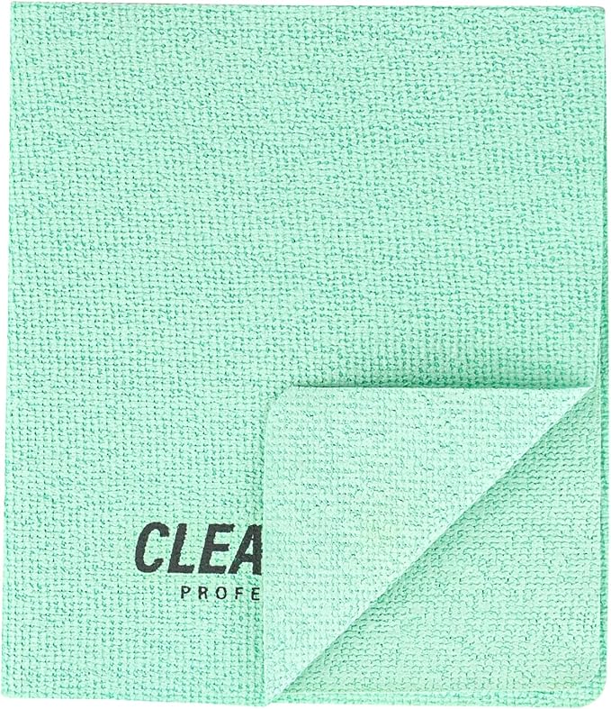 Restaurantware-Clean Tek Professional 13 x 15 Inch Cleaning Cloths, 5 Reusable Cloth Towels - Machine Washable, Absorbent, Green PVA Microfiber Cleaning Rags, Fast Drying,For Windows Or Cars